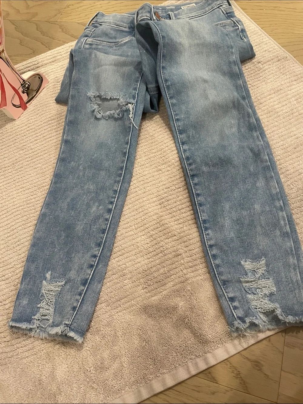 Old Navy Light Blue Distressed Kids Jeans